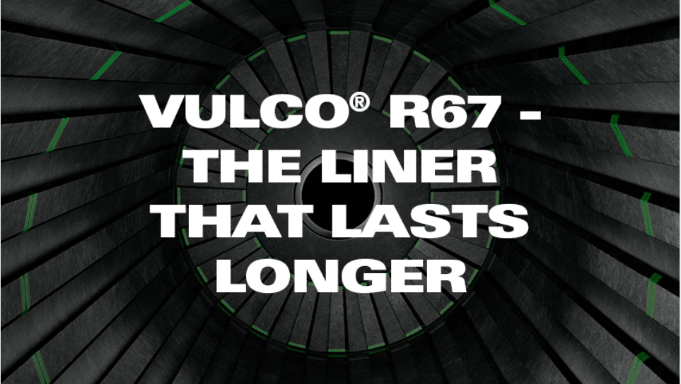 The Vulco R67 mill lining rubber compound from Weir Minerals is a complete game-changer.